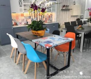 bàn ghế ăn laminate