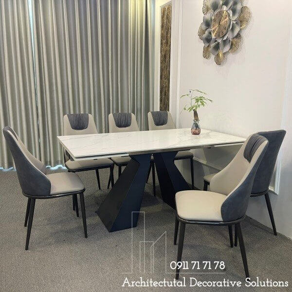 ban-an-keo-dai-mat-da-6-ghe-759s Bàn Ăn Kéo Dài Mặt Đá Cao Cấp 759S