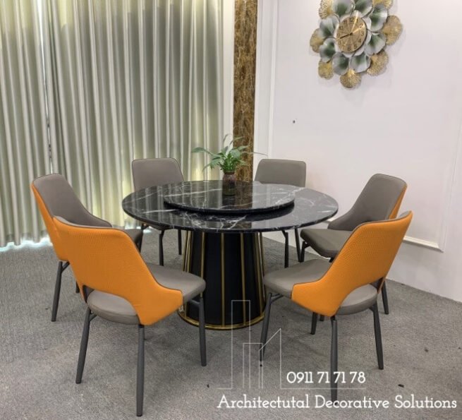 Bàn Ăn Tròn Mặt Đá Cao Cấp 750S