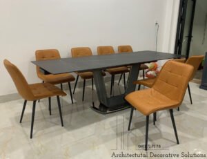 Bàn Ăn Kéo Dài Mặt Đá Nhập Khẩu 8 Ghế 788S