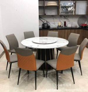 Bàn Ăn Tròn 8 Ghế Cao Cấp 791S