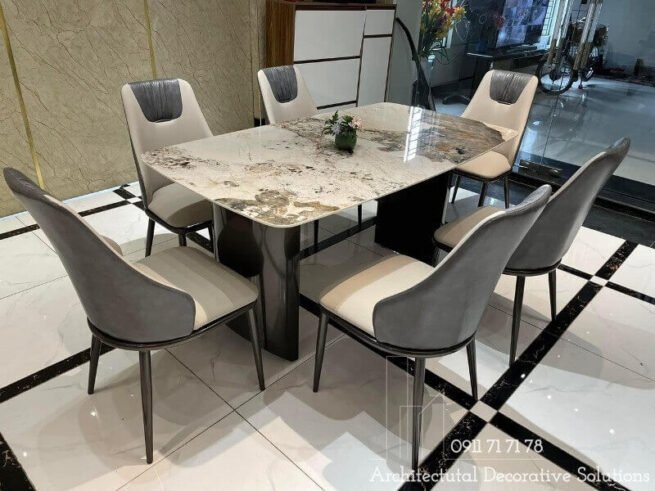 Bộ Bàn Ăn Mặt Đá 4 Ghế 813S