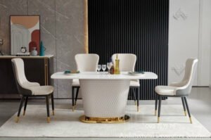 Bộ Bàn Ăn Mặt Đá Cao Cấp 809S