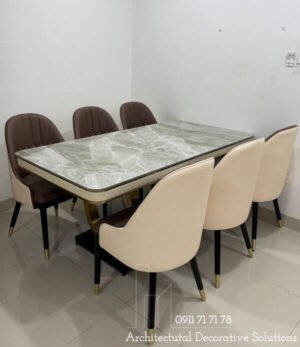 Bàn Ăn Mặt Đá 6 Ghế Sang Trọng 824S