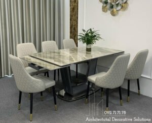 Bàn Ăn Kéo Dài Mặt Đá Cao Cấp 817S