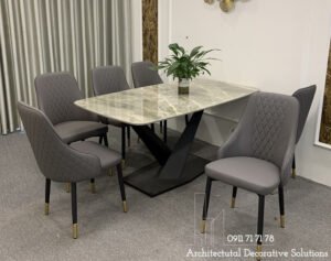Bàn Ăn Mặt Đá 6 Ghế Đẹp Giá Rẻ 820S