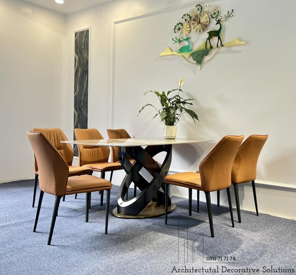 Bàn Ăn Mặt Đá 6 Ghế Đẹp 843S