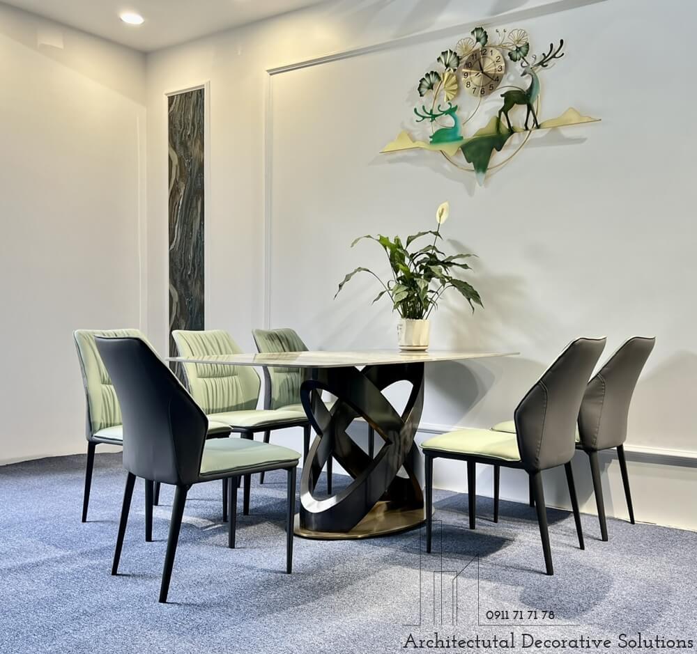 Bàn Ăn Mặt Đá 6 Ghế Đẹp 843S