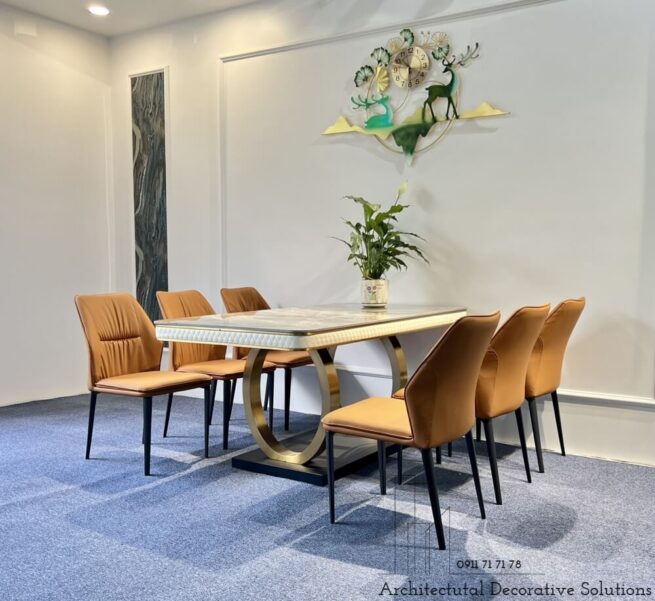 Bàn Ăn Mặt Đá 6 Ghế Cao Cấp 850S