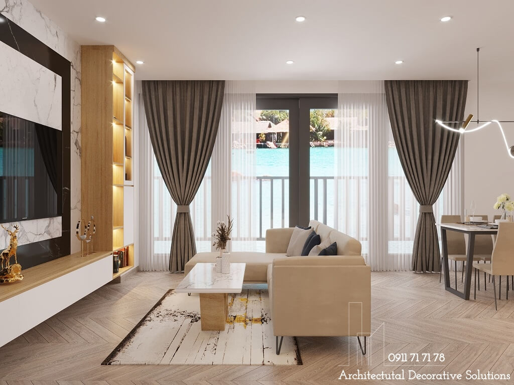 Thiết kế thi công nội thất căn hộ Aria tại Vũng Tàu 