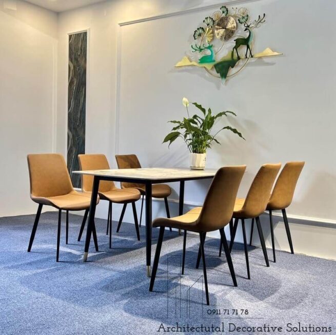 Bàn Ăn Mặt Đá 6 Ghế Giá Rẻ 867S