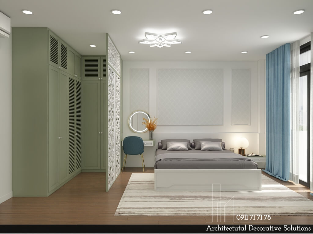 Thiết kế nội thất nhà phố 3 phòng ngủ cao cấp