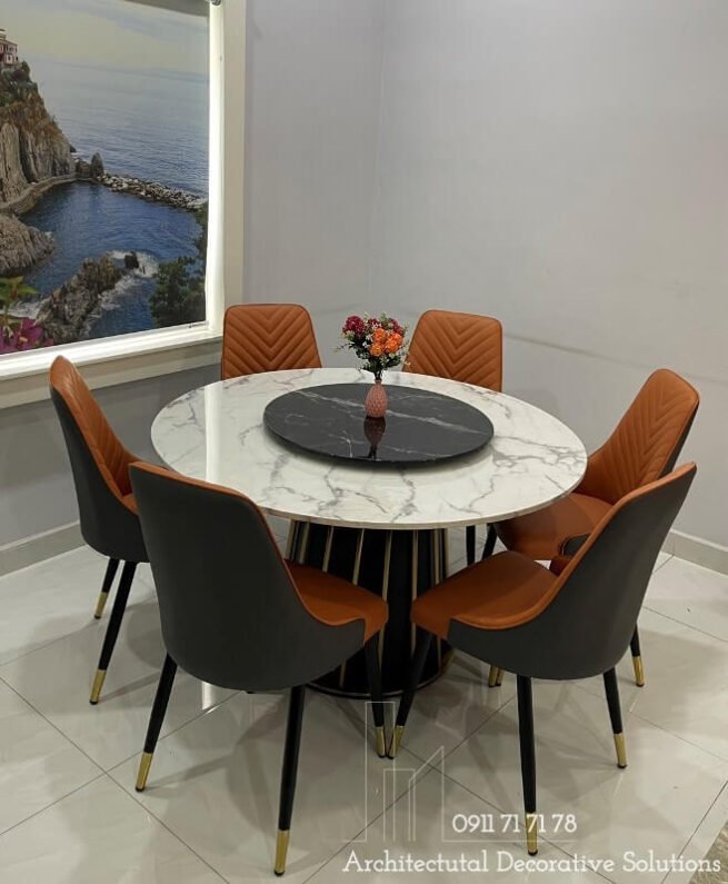 ban-an-mat-da-899s Bàn Ăn Tròn Cao Cấp Mặt Đá 899S