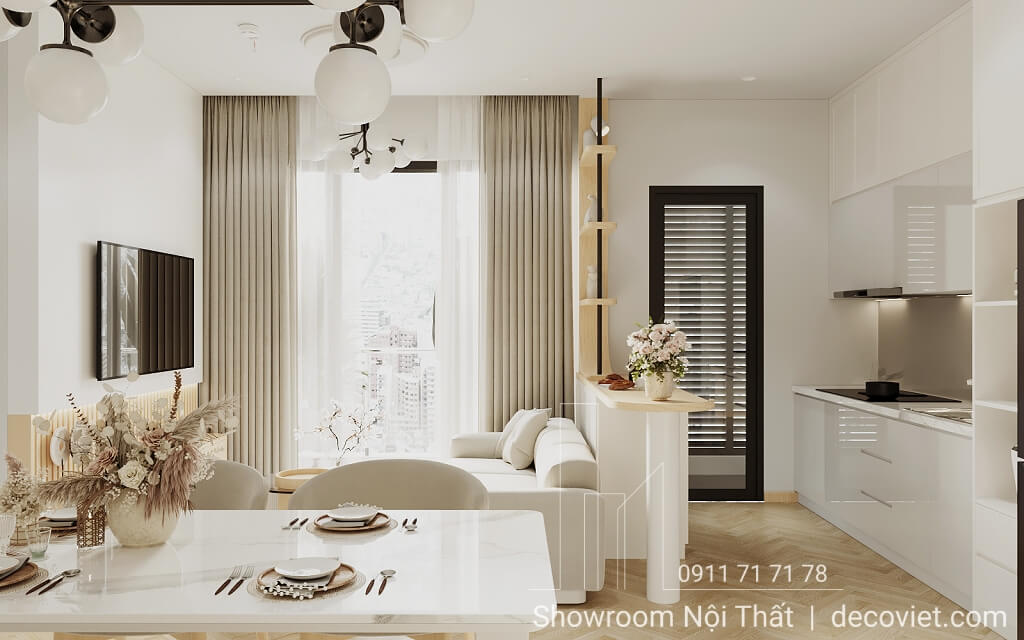 Mẫu thiết kế căn hộ chung cư D'Lusso đẹp, tiện nghi, phù hợp gia đình trẻ tại TP.HCM