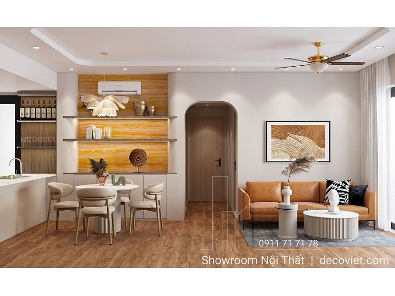 Thiết Kế Nội Thất Căn Hộ The Glory 2 Phòng Ngủ Hiện Đại Đẳng Cấp