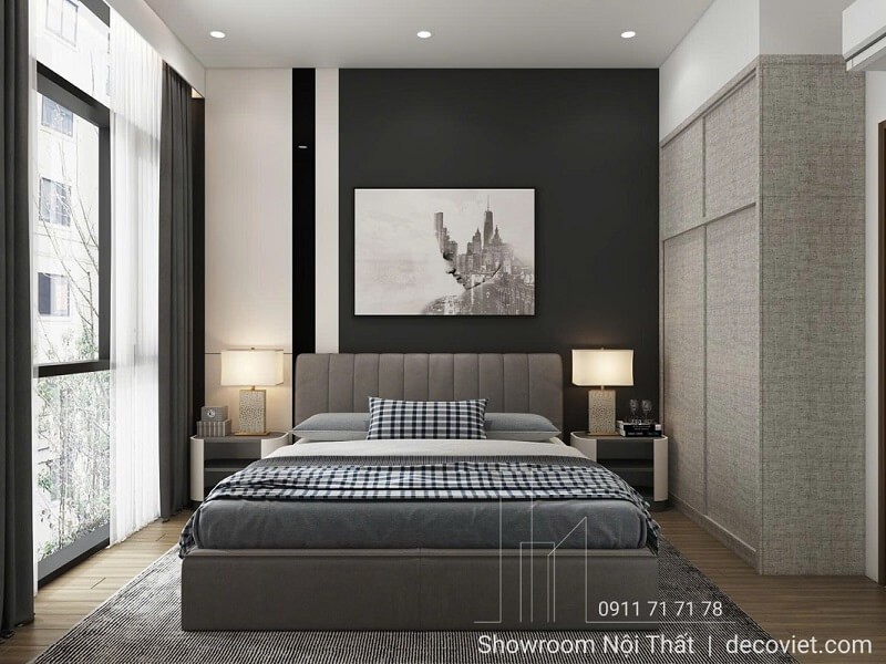 Thiết kế phòng ngủ nhỏ chung cư 2 phòng ngủ