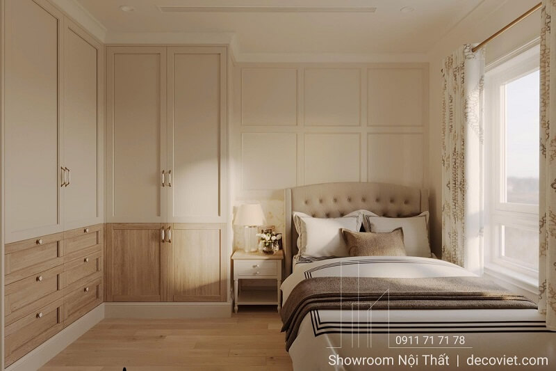 Thiết kế phòng ngủ thoáng sáng với cửa sổ lớn Sunrise Thủ Dầu Một